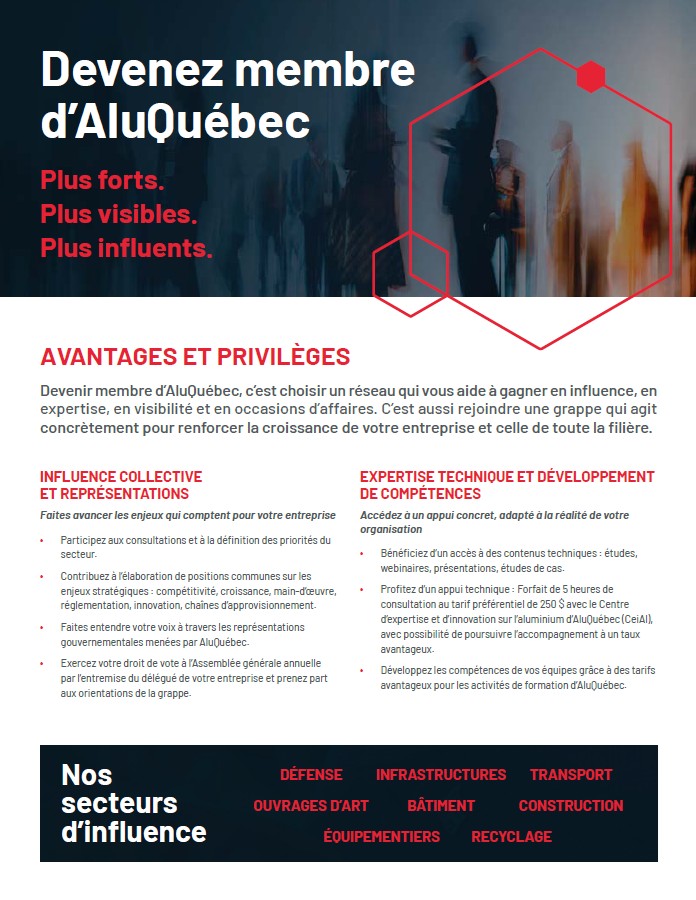 Avantages et privilèges pour les membres d'AluQuébec - AluQuébec